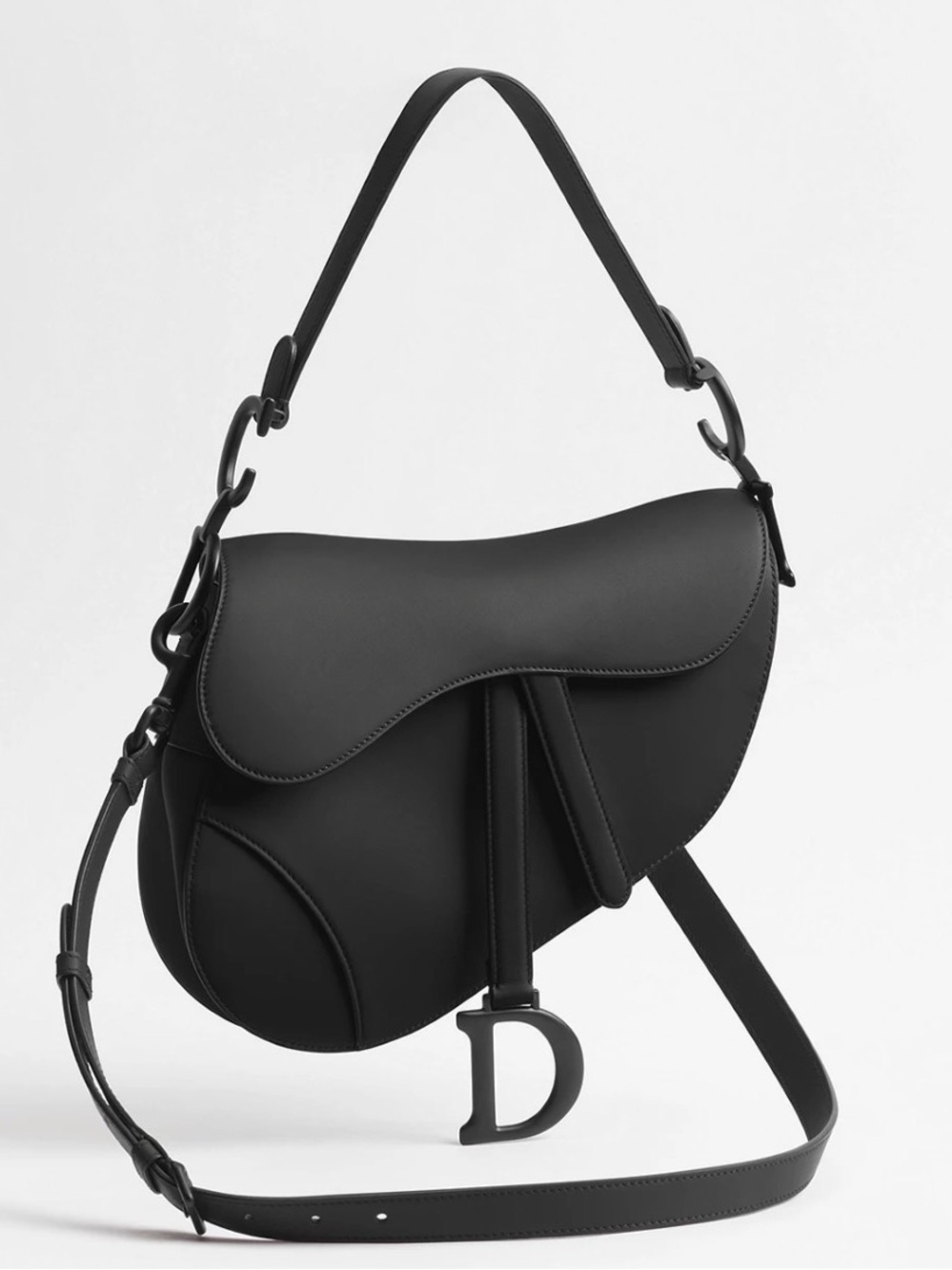 Dior ultra matte saddle bag with strap
